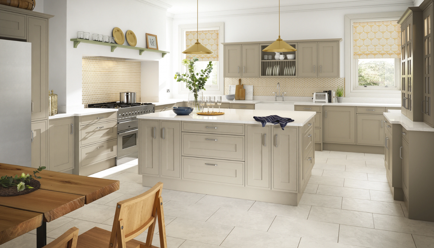 Edwardian Painted Traditional Kitchen Design