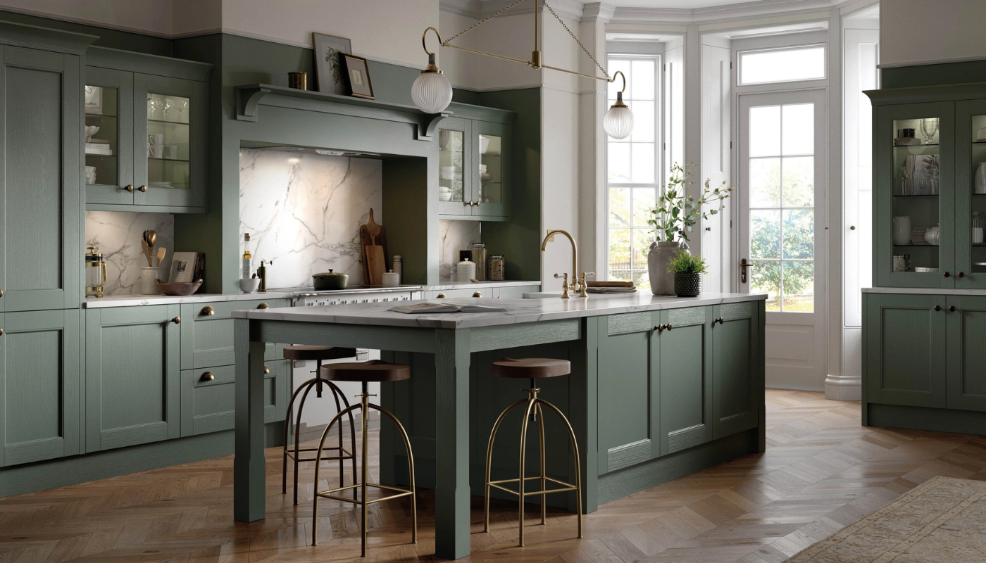 Manor House Painted Traditional Kitchen Design