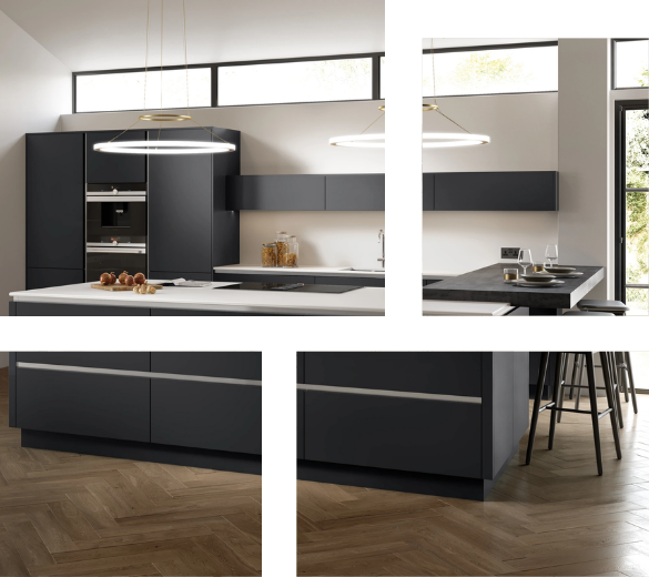 Modern Sheraton kitchen installer Derbyshire Nottinghamshire