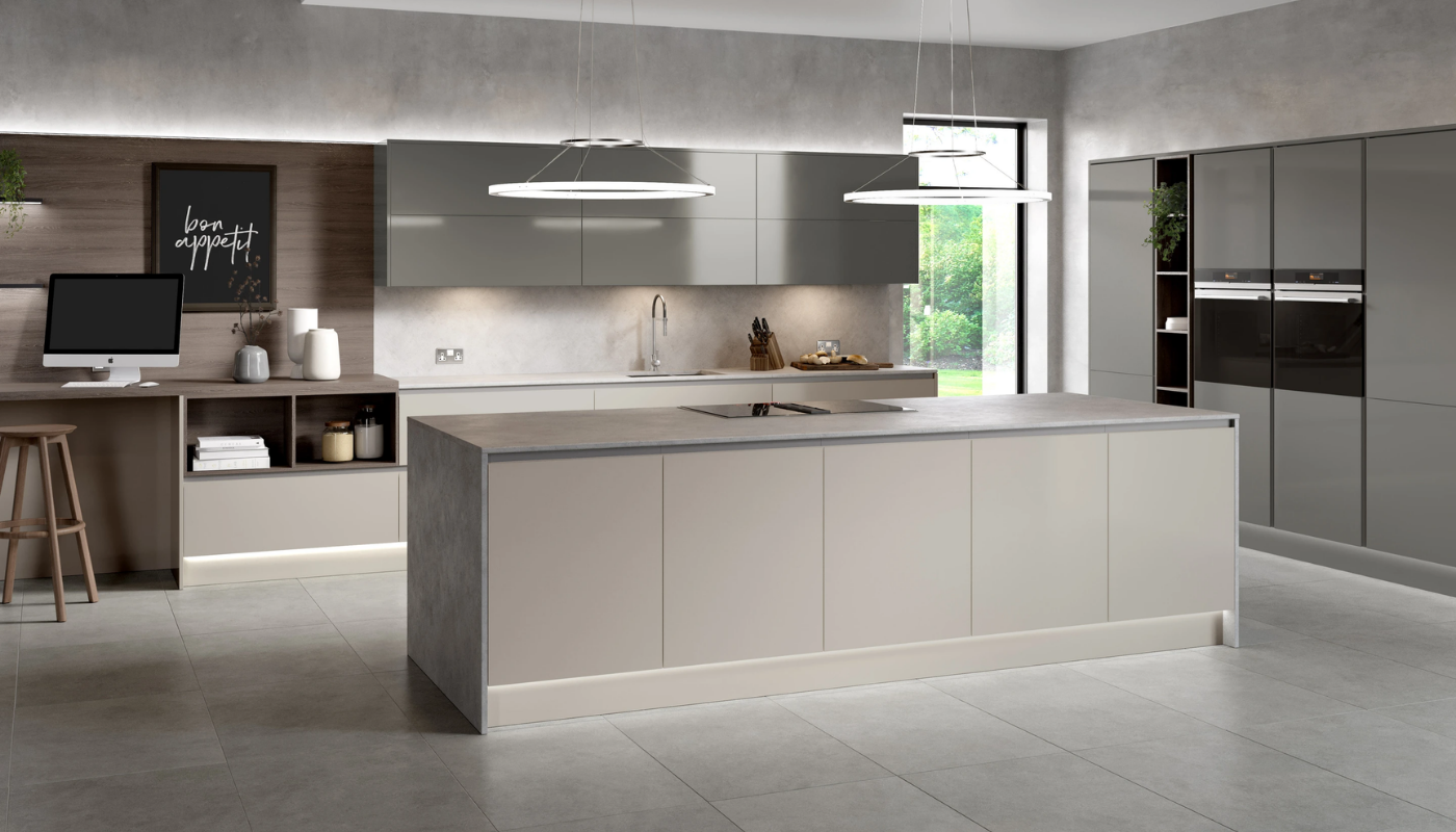 Oblique Gloss Modern Kitchen Design