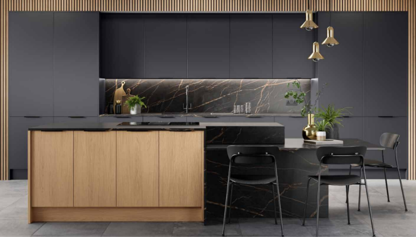 Pure Carbon Modern Kitchen Design
