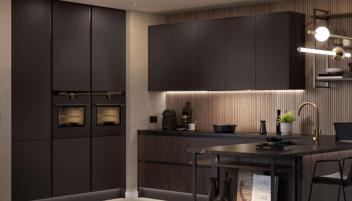 Super Matt Jet Wenge Modern Kitchen Design